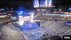 Demokrat Parti Kurultayı'nın yapılacağı Charlotte Time Warner Cable Arena basketbol salonu