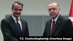 Yunanistan Başbakanı Kiryakos Miçotakis ve Cumhurbaşkanı Erdoğan